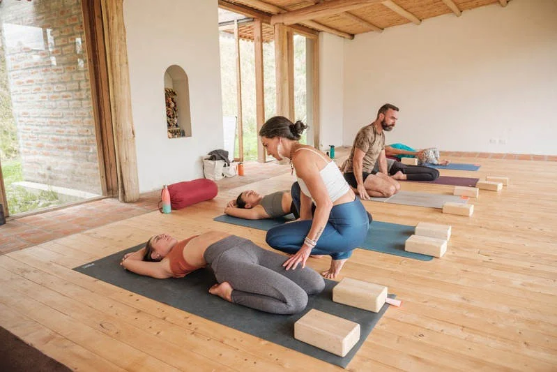 Yoga Asana Practice at Trimurti Yoga Ecuador